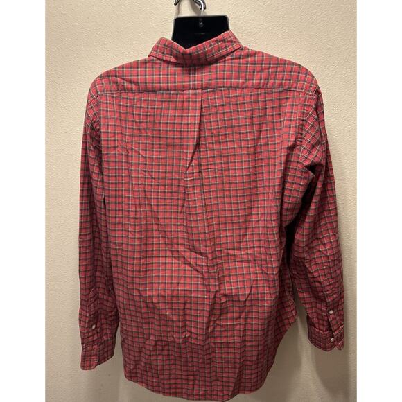 Ralph Lauren Shirt Mens Large Classic Fit Red Plaid Long Sleeve‎ Button Up - Picture 3 of 4